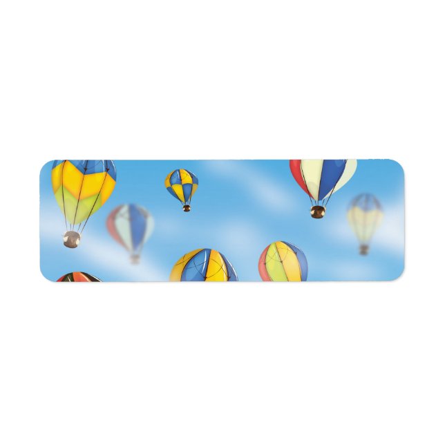 Hot Air Balloons Return Address Label (Front)