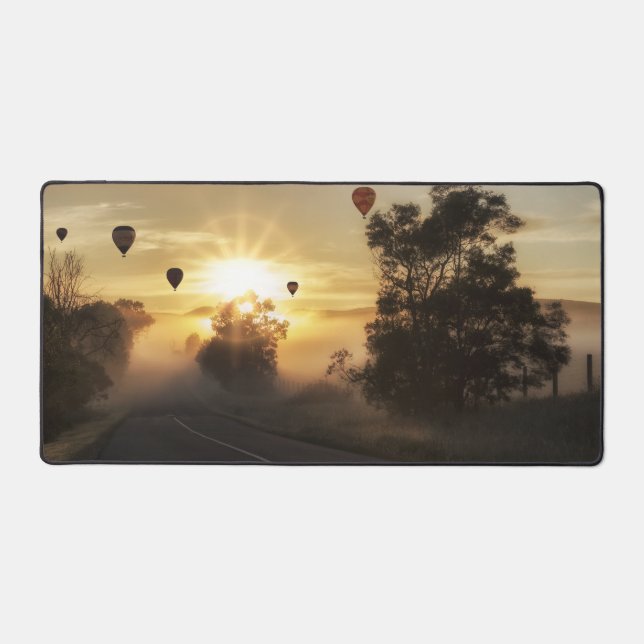 Hot Air Balloons Scene Desk Mat (Front)