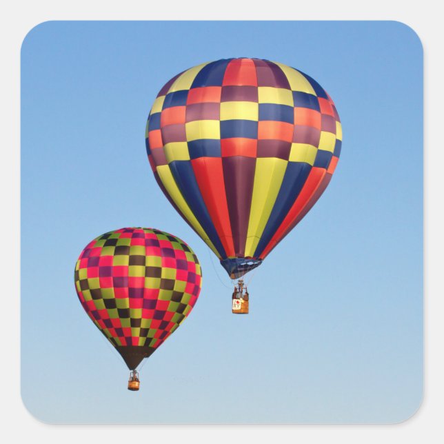 Hot Air Balloons Square Sticker (Front)