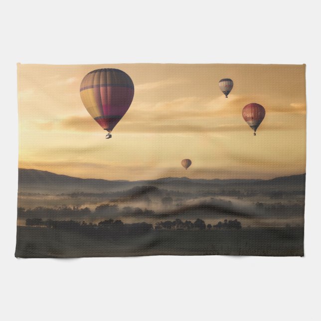 Hot air balloons tea towel (Horizontal)