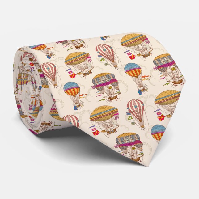 Hot Air Balloons Tie (Rolled)