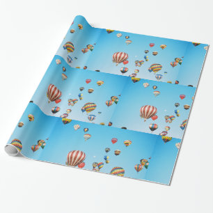 Hot Air Balloons Wrapping Paper