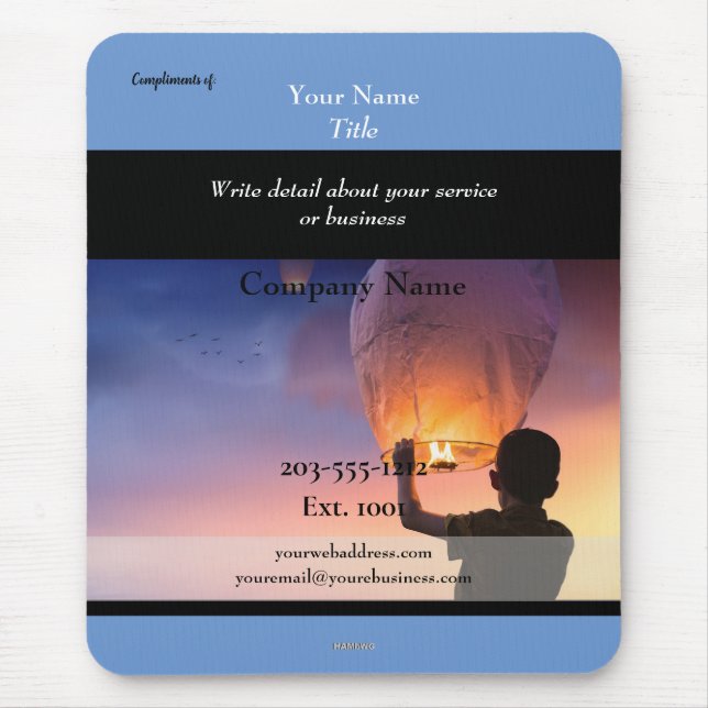 Hot Air Lamp Mousepad HAMbyWG (Front)