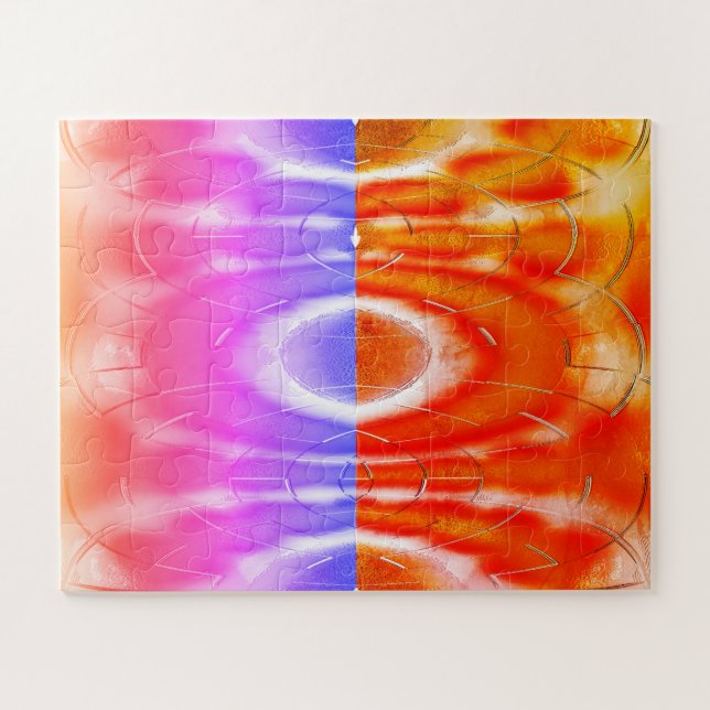 Hot and cold weather art jigsaw puzzle (Horizontal)