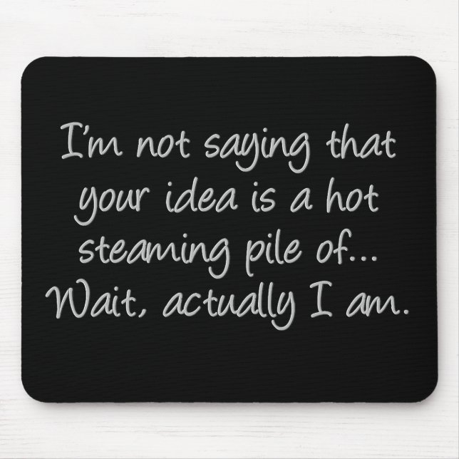 Hot and Steamy Standard Mouse Pad (Front)