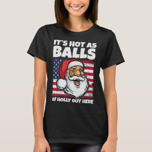 Hot As Santa Usa American Flag Shirt Christmas In 