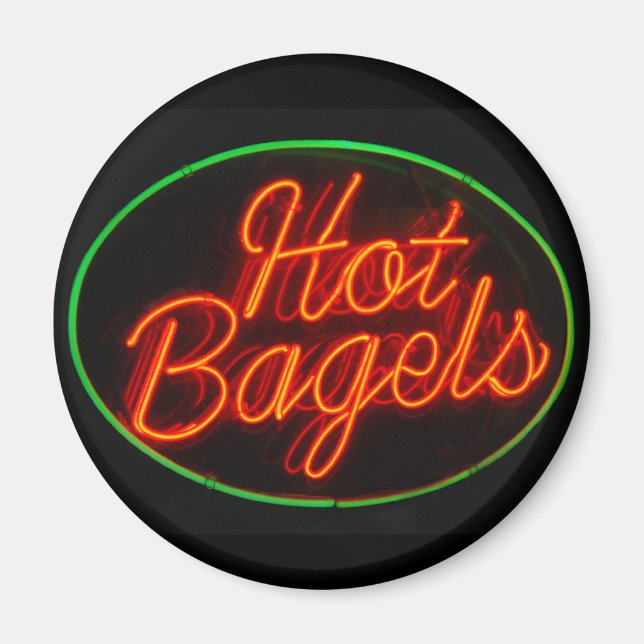 Hot Bagels Magnet (Front)