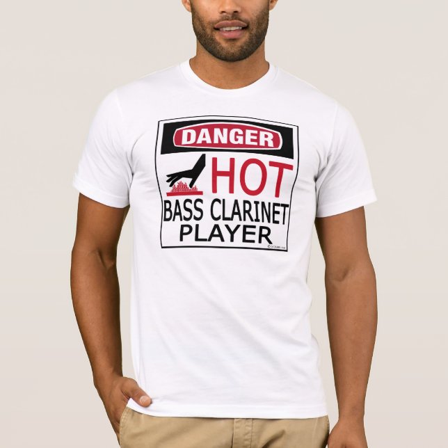 Hot Bass Clarinet Player T-Shirt (Front)