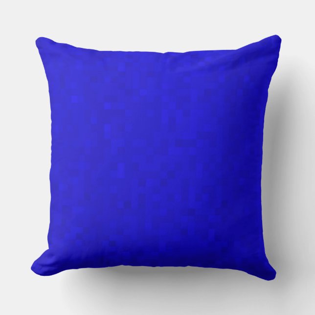 Hot Blue Mosaic Tiles, Large Throw Cushion. Cushion (Front)