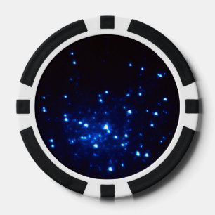 Hot Blue Stars at the Core of Globular Cluster M15 Poker Chips