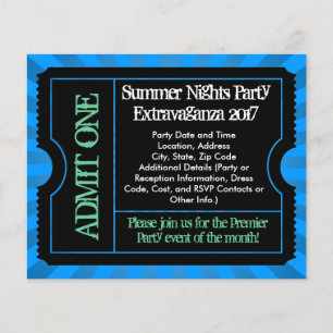 Hot Blue Ticket Flyers, Custom Printing Flyer