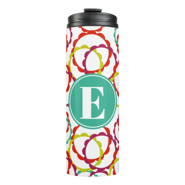 Hot & Bright Ring Pattern Thermal Tumbler (Front)