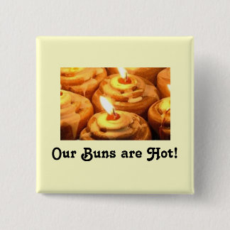 Hot Buns 15 Cm Square Badge