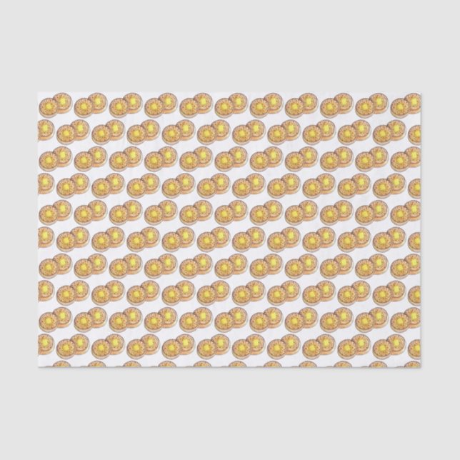 Hot Buttered Crumpets UK Cuisine British Food Tissue Paper (Front)