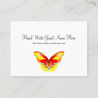 Hot Butterfly - Place Cards