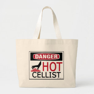Hot Cellist Large Tote Bag
