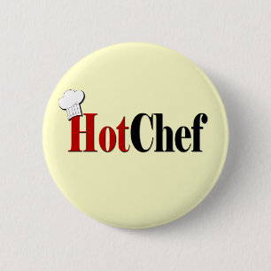 Hot Chef 6 Cm Round Badge