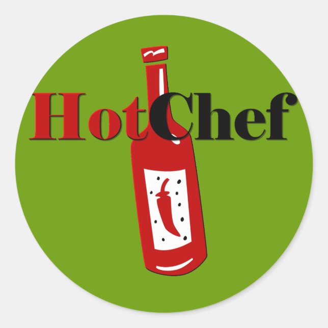 Hot Chef Classic Round Sticker (Front)