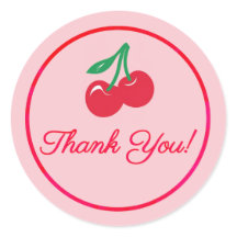 Hot Cherries Thank You Sticker
