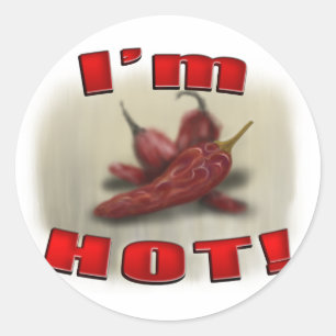 Hot Chilli Classic Round Sticker
