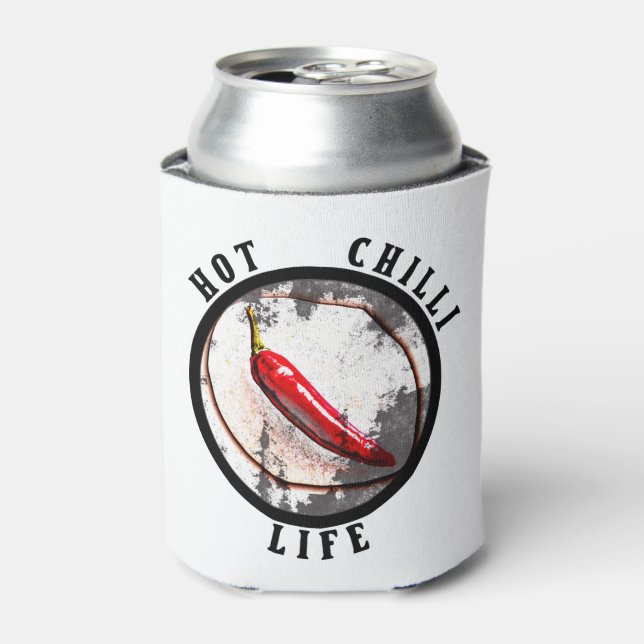 Hot chilli life  can cooler (Can Front)