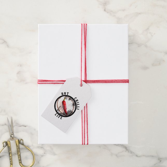 Hot chilli life  gift tags (With Twine)