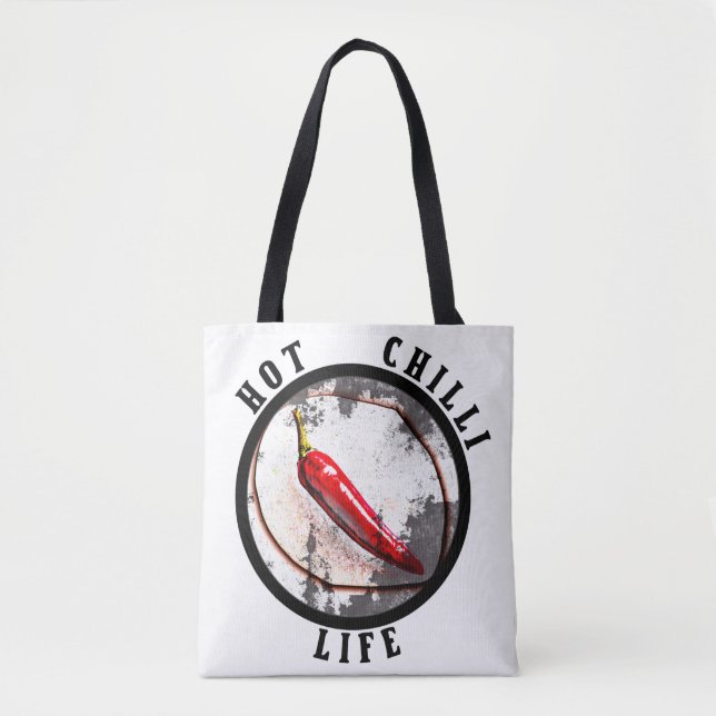 Hot chilli life  tote bag (Front)