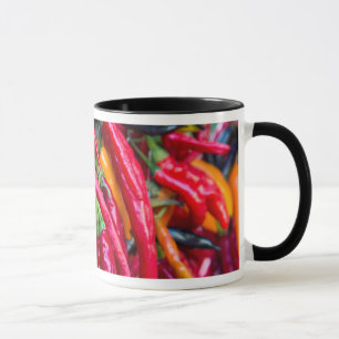 Hot Chilli Peppers At Farmers Market In Madison Mug