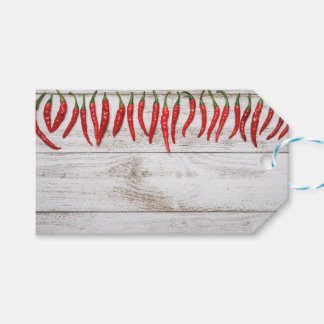 Hot Chilli Peppers Border Gift Tags