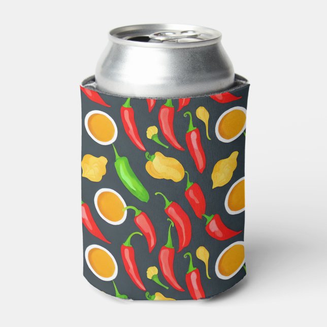 Hot Chilli Peppers Pattern Can Cooler (Can Front)