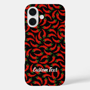 Hot Chilli Peppers Pattern iPhone 16 Case
