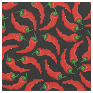 Hot Chilli Peppers Pattern Fabric
