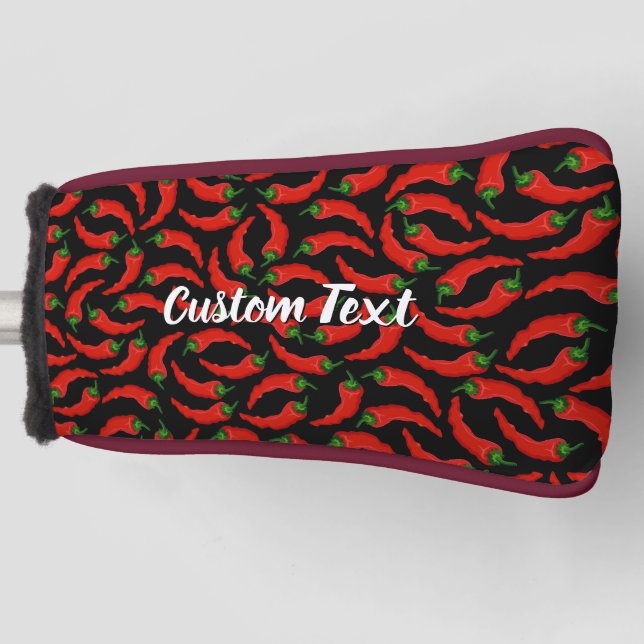 Hot Chilli Peppers Pattern Golf Head Cover (Front)