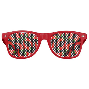 Hot Chilli Peppers Pattern Retro Sunglasses
