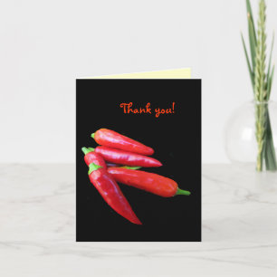 Hot Chilli Peppers Thank You Card