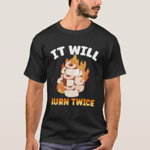 Hot Chilli Sauce It Will Burn Twice Spicy Pepper F T-Shirt