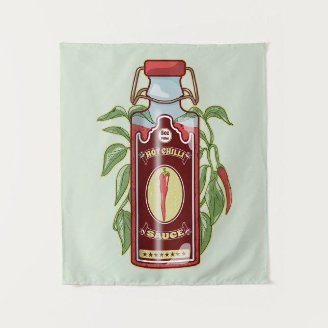 Hot Chilli Sauce Tapestry (Front)