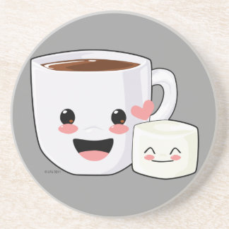 Hot Chocolate and Marshmallow Coaster