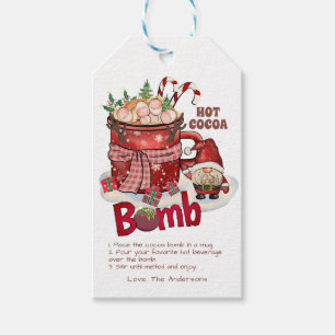 Hot Chocolate Bomb Christmas Gift Tags