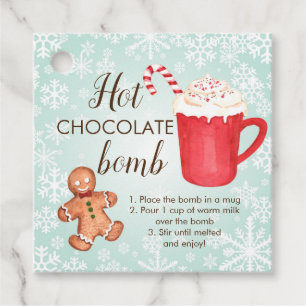 Hot Chocolate bomb Favour Tag