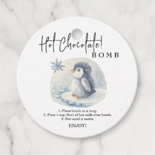 Hot chocolate bomb tag.Winter hot cocoa bomb Favour Tags