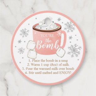 Hot Chocolate Bomb Tags You're the Bomb Cocoa