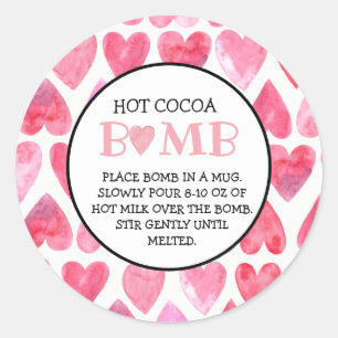 Hot Chocolate Bomb Valentine Tag