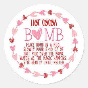 Hot Chocolate Bomb Valentine Tag