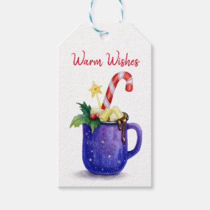 Hot Chocolate & Candy Cane mag Gift Tags