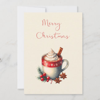Hot Chocolate Christmas Card 