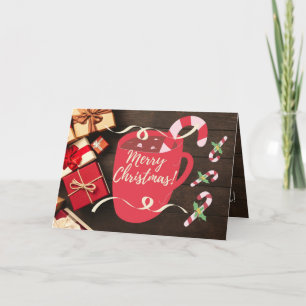 Hot Chocolate Christmas Drinks Christmas Card