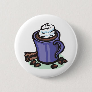 hot chocolate cocoa 6 cm round badge