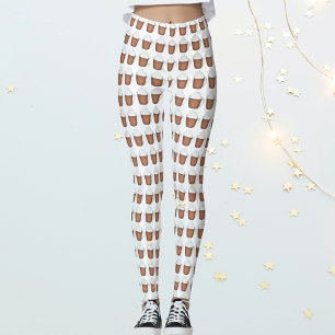 Hot Chocolate Cocoa Holiday Christmas Drinks Leggings