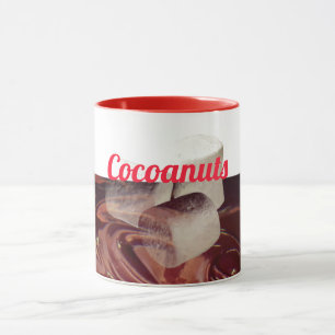 Hot chocolate cocoa marshmallow funny typography  mug
